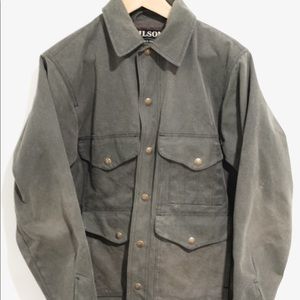 Filson Tun Cloth Mackinaw Cruiser Mens Gray